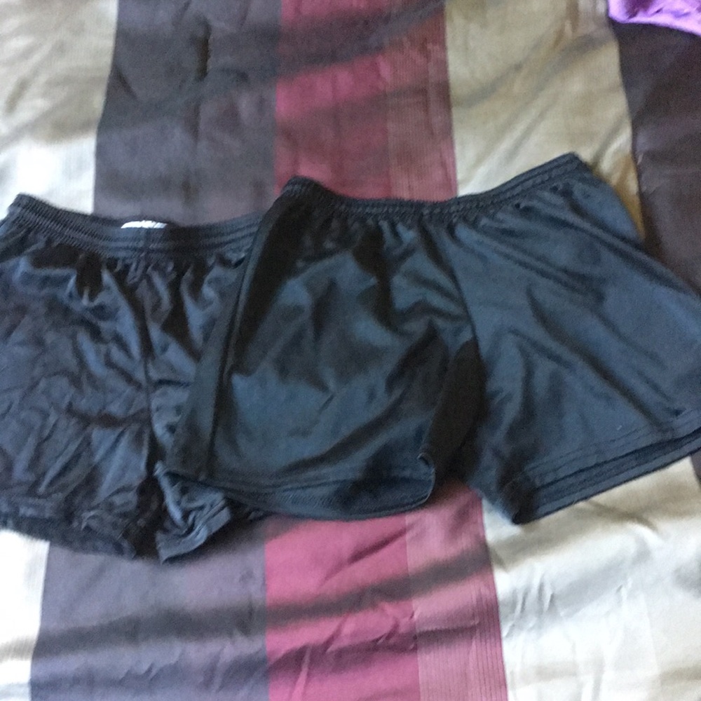 Black soccer shorts